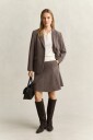 Gant Reg Houndstooth Blazer   Brown   42
