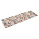 vidaXL Kjøkkenteppe vaskbart mosaikk farge 60x180 cm