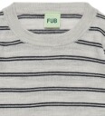 FUB Genser   Strikk   Ull   Light Grey Melange/Dark Navy   FUB   100   Genser Grå Marineblå