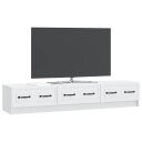  TV skap med skuff Hvit 147 x 34,5 x 27 cm Konstruert tre