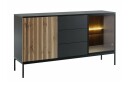 Klinkerville Lavt Vitrineskap Display med belysning 39 cm dybde   Svart