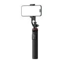 Selfiestang Hurtel Selfie Stick Wc1y2s Teleskopisk Tripod 1,3 M I Aluminium Med Telefonholder - Svart