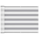 vidaXL Balkong Skjerm Lys Grå og Hvit 75 x 400 cm PU belagt oxford alu