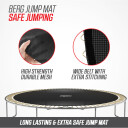 BERG Toys Berg Trampoline Favorit 430 Grå Levels Med Sikkerhetsnett Comfort 430 cm dia Grå Levels