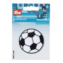 Applikasjon, stor fotball Svart og hvit fotball kan strykes på
