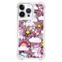 Trolsk Mobildeksel med Flytende Glitter Enhjørning (iPhone 16 Pro)