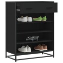  Skoskap svart 75x38x97,5 cm konstruert tre og metall 8721102923814