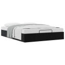 vidaXL Ottoman sengeramme Svart 153 x 203 cm Fløyel