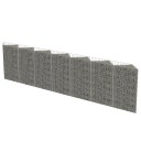 vidaXL Gabion galvanisert stål 450x30x100 cm