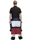 Funny Scotsman Skotsk Mann Piggyback Rideon Kostyme Onesize