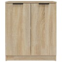 vidaXL Skjenk sonoma eik 60x30x70 cm konstruert tre