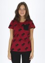 Swedemount Elk Tee W Burgundy/Black 40 T-Shirts