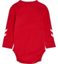 Hummel Body I/e   hmlMINI DBU Stripete   Tango Red   Hummel   1 år (80)   Langermet Body Hvit Rød