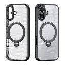 Dux Ducis Aimo Mobildeksel med Magnetring og Stativ til iPhone 17 Svart