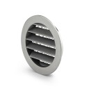 Ytterveggsrist Fresh Støpt Aluminium Rund Ø125 mm med smådyrsikkert nett