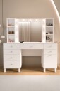 Sminkebord Hanah Home Monra (139,9 x 147 x 139,9 cm) Hvit - Hvit