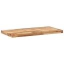  Flytende hyller 4 stk 80x40x4 cm oljebehandlet heltre akasie