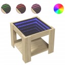  Salongbord med LED sonoma eik 53x53x45 cm konstruert tre 847541