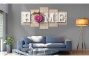 Bilde Home Pink Heart 100x50 Artgeist sp. z o. o.