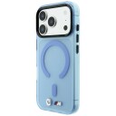 BMW M IML frostet metall-logo og dekorative detaljer, MagSafe-etui til iPhone 17/18 Pro Max – blå
