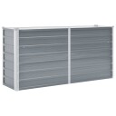 vidaXL Høybed galvanisert stål 160x40x77 cm grå