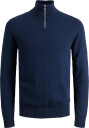 Jack & Jones Jjeemil Knit Half Zip Noos   Navy   XS