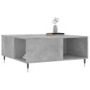 vidaXL Salongbord betonggrå 80x80x36,5 cm konstruert tre