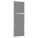  Innerdør 76x201,5 cm hvit ESG glass og aluminium