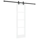 vidaXL skyvedør med verktøysett hvit 61x198.5 cm solid trefuru