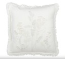 Putetrekk Embroidery Flowers + Fringes