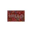 Rxs Dørmatte kokosfiber "Hello" med blomster