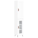 vidaXL Highboard hvit 34,5x34x180 cm konstruert tre 8720845497835