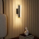 LED vegglampe – dimbar nattlampe i metall svart