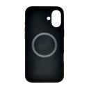 Ferrelli iPhone 16 Plus magnetisk Liquid silikon deksel, svart