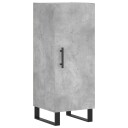 vidaXL Skjenk betonggrå 34,5x34x90 cm konstruert tre
