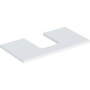 GEBERIT ONE bordplate 750x470x30mm utskjæring i midten for høy kompakt kum