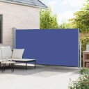 vidaXL Uttrekkbar sidemarkise 160 x 500 cm blå