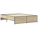  Sengeramme sonoma eik 160x200 cm konstruert tre og metall 8721102610684