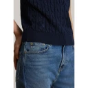 Lauren Ralph Lauren Br Rayon Pltd Ctn Sweater Pullover   Navy   L