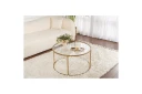 Sofabord Rikiya Gulltransparent - Gulltransparent
