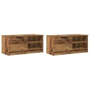TV benker 2 stk gammelt tre 80x35x36,5 cm konstruert tre