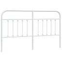  Sengegavl i metall hvit 160 cm 8720845882051