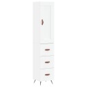 vidaXL Highboard hvit 34,5x34x180 cm konstruert tre 8720845495916