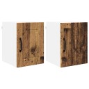  Kjøkkenskap 2 pcs Gammelt tre 30 x 31 x 40 cm Konstruert tre
