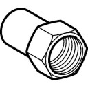 Geberit 22mm x 3/4" Rustfri Overgangsmuffe/Nippel Mapress
