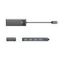 Orico PAPW4A C3 USB A hub dokkingstasjon 4x USB A 3.0 svart