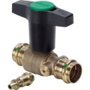 Viega Easytop Kuleventil Tappevann Varme 28mm