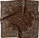 Le Scarf Paisley silk scarf OS brun dame