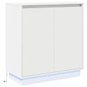  LED Sideboard i Hvit 71x34.5x75 cm Laget av Konstruert Tre