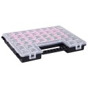  Sorteringsbokser 5 Stk Justerbare Avdelere 385x283x50 Mm Plast